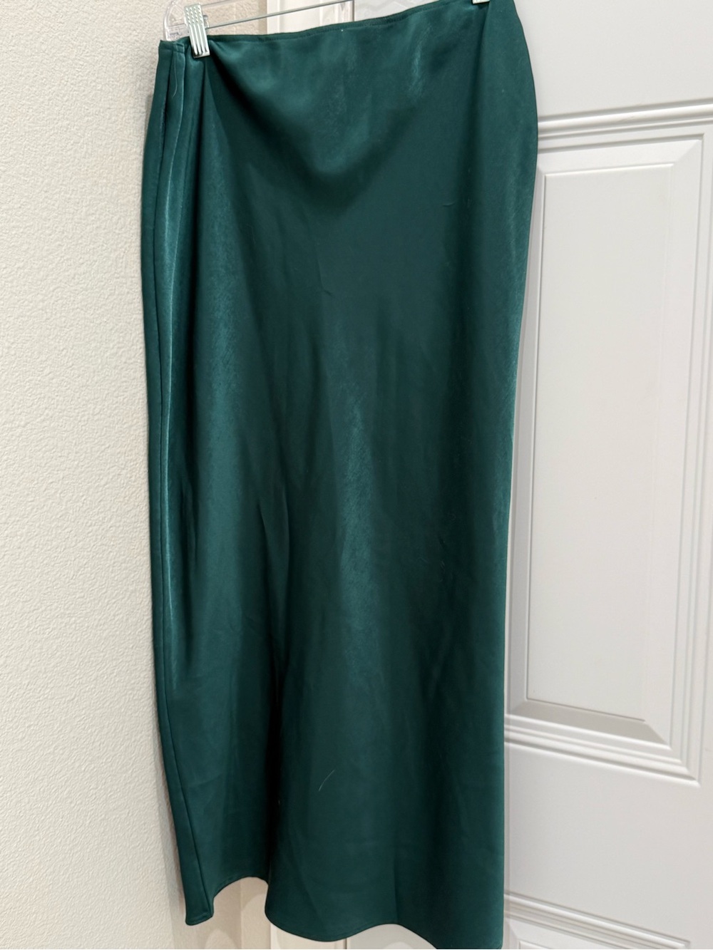 Maurices Deep Teal Satin Maxi Skirt